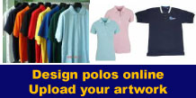 Design custom polos online